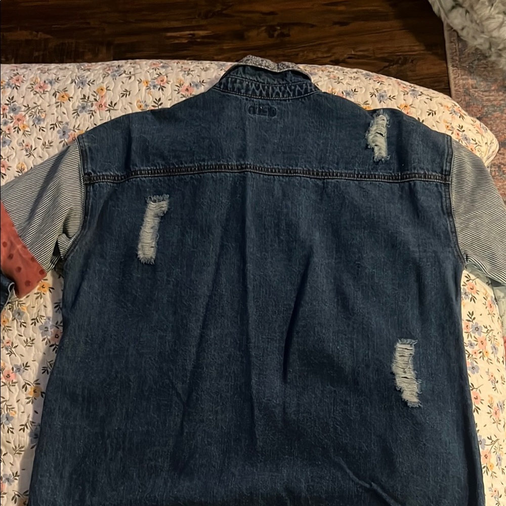 Denim Patchwork Jacket - image 3